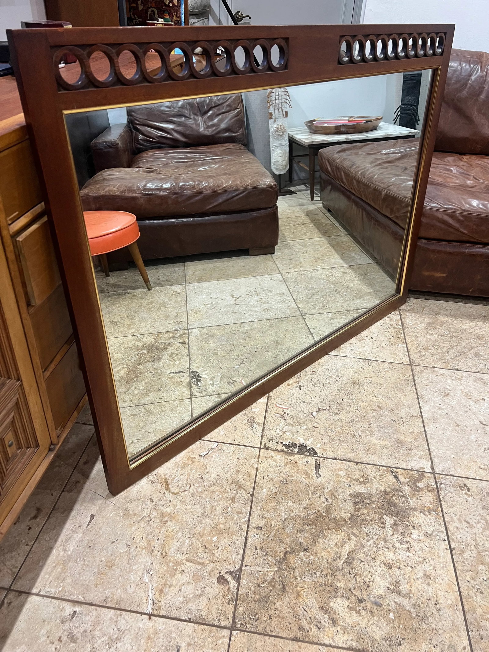 Mid Century Modern Sculpted Mirror by John Stuart - 7