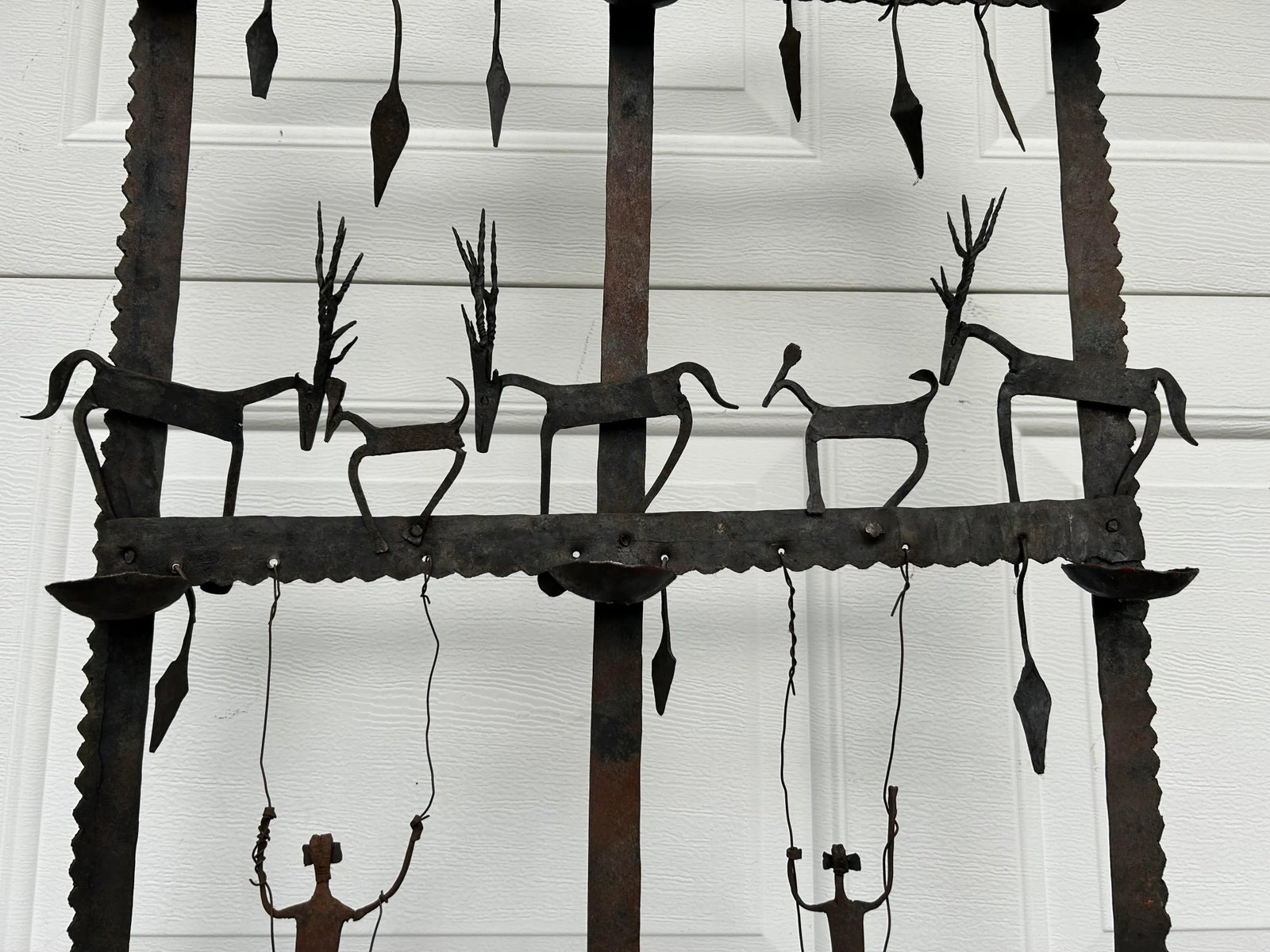 Mid 20th Century Moroccan Iron Candle Screen - 5