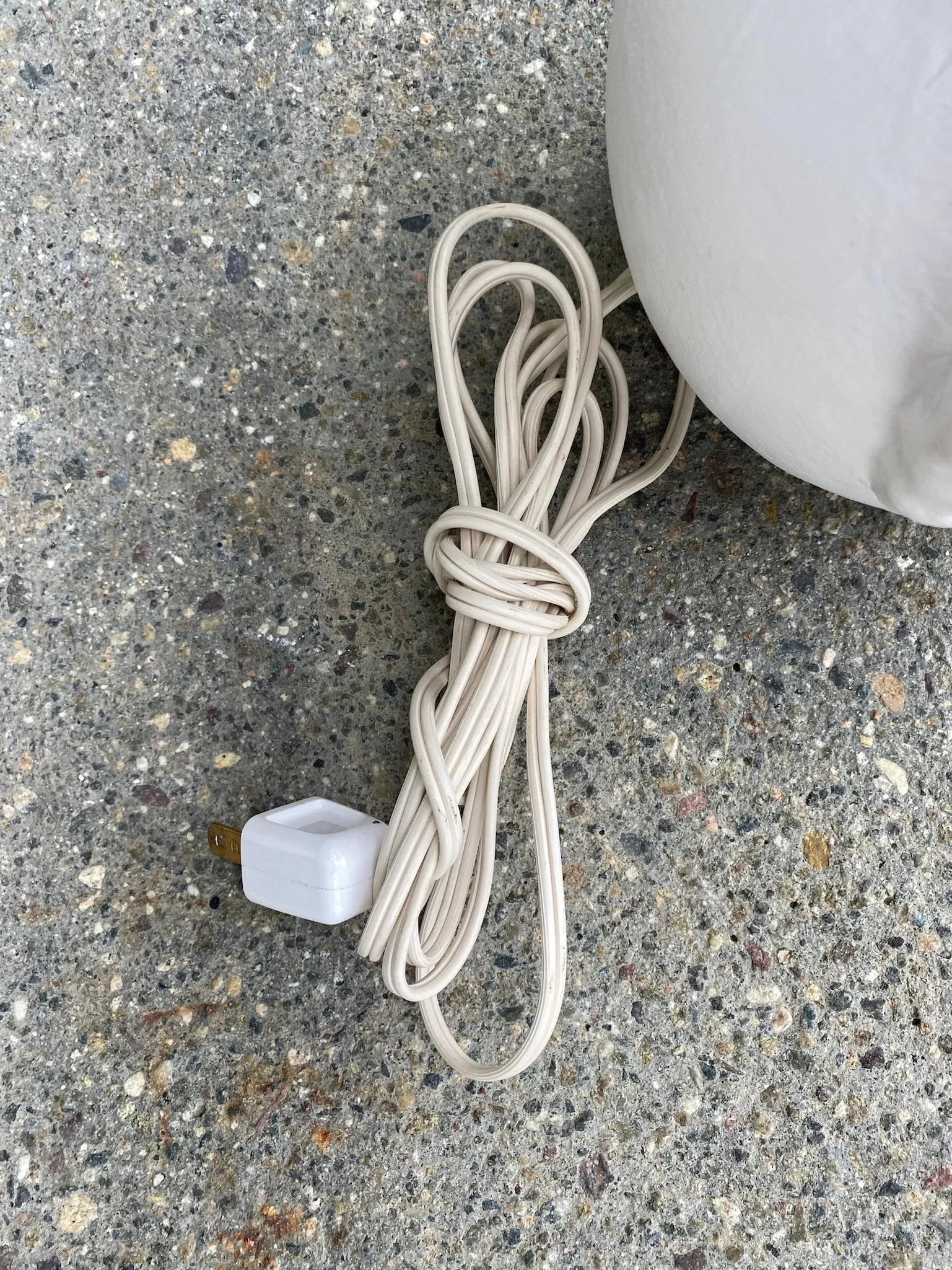 Mid 20th Century Mini Ceramic Lamp With Pleated Shade - 9
