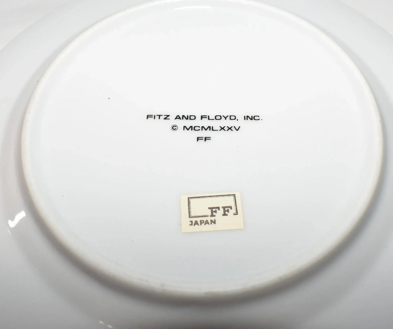 1970s Fitz & Floyd Mid Century Modern Pink Peach Rondelet Luncheon Set 16 Piece Plates Bowls Cups - 9