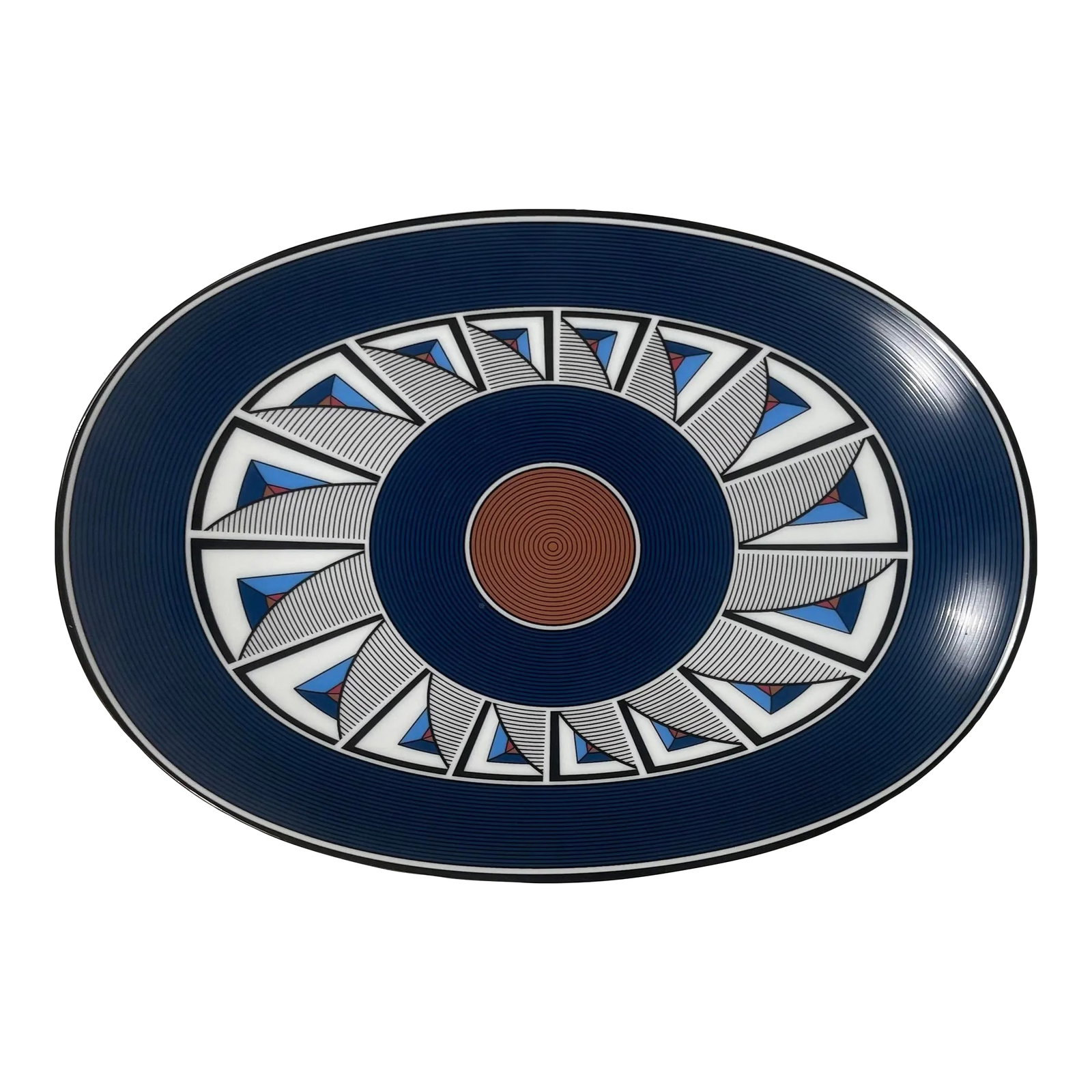 Richard Ginori Venezia Raviera Oval Pickle Dish in Airea Blue (1 of 9)