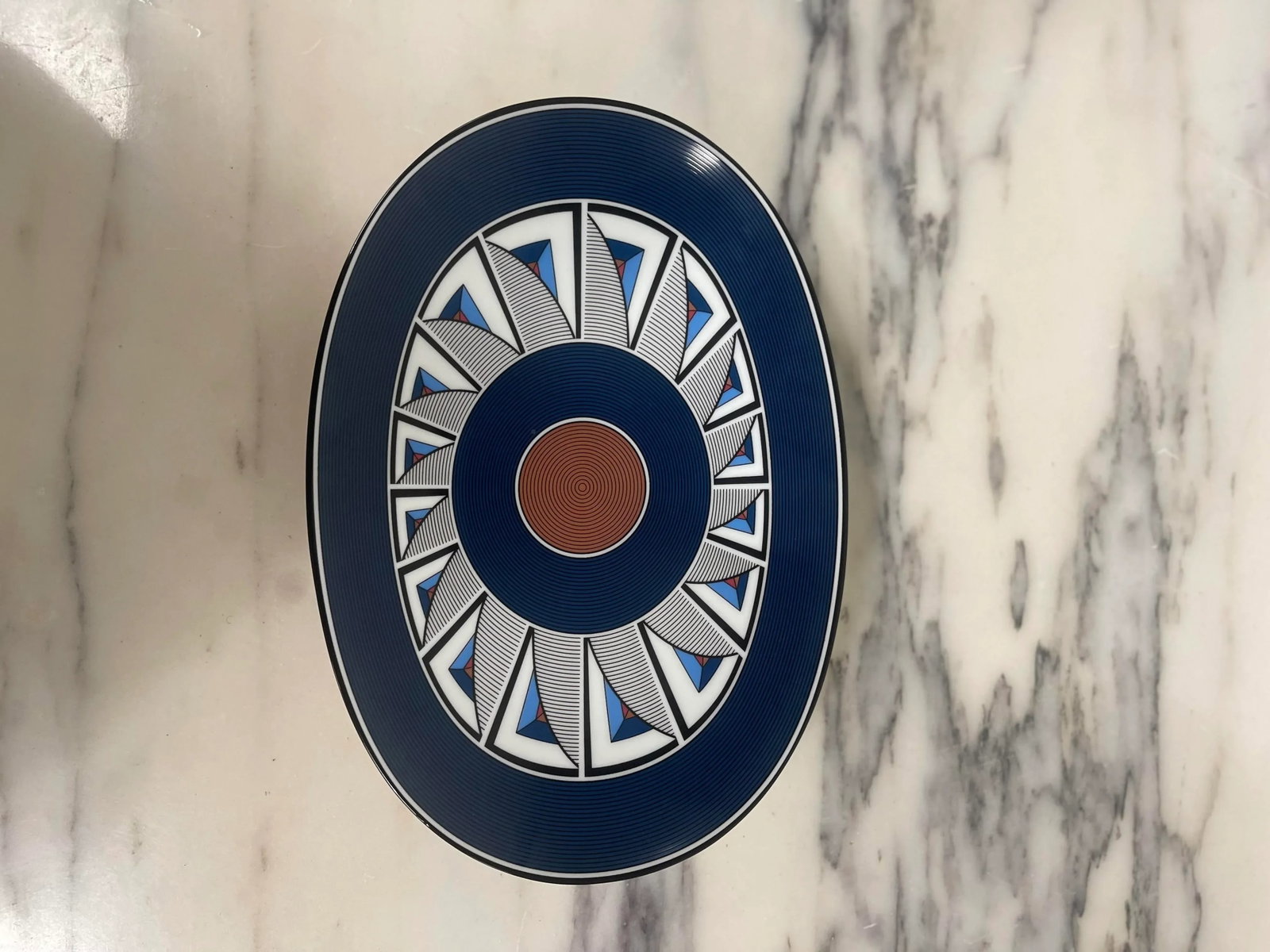 Richard Ginori Venezia Raviera Oval Pickle Dish in Airea Blue - 3