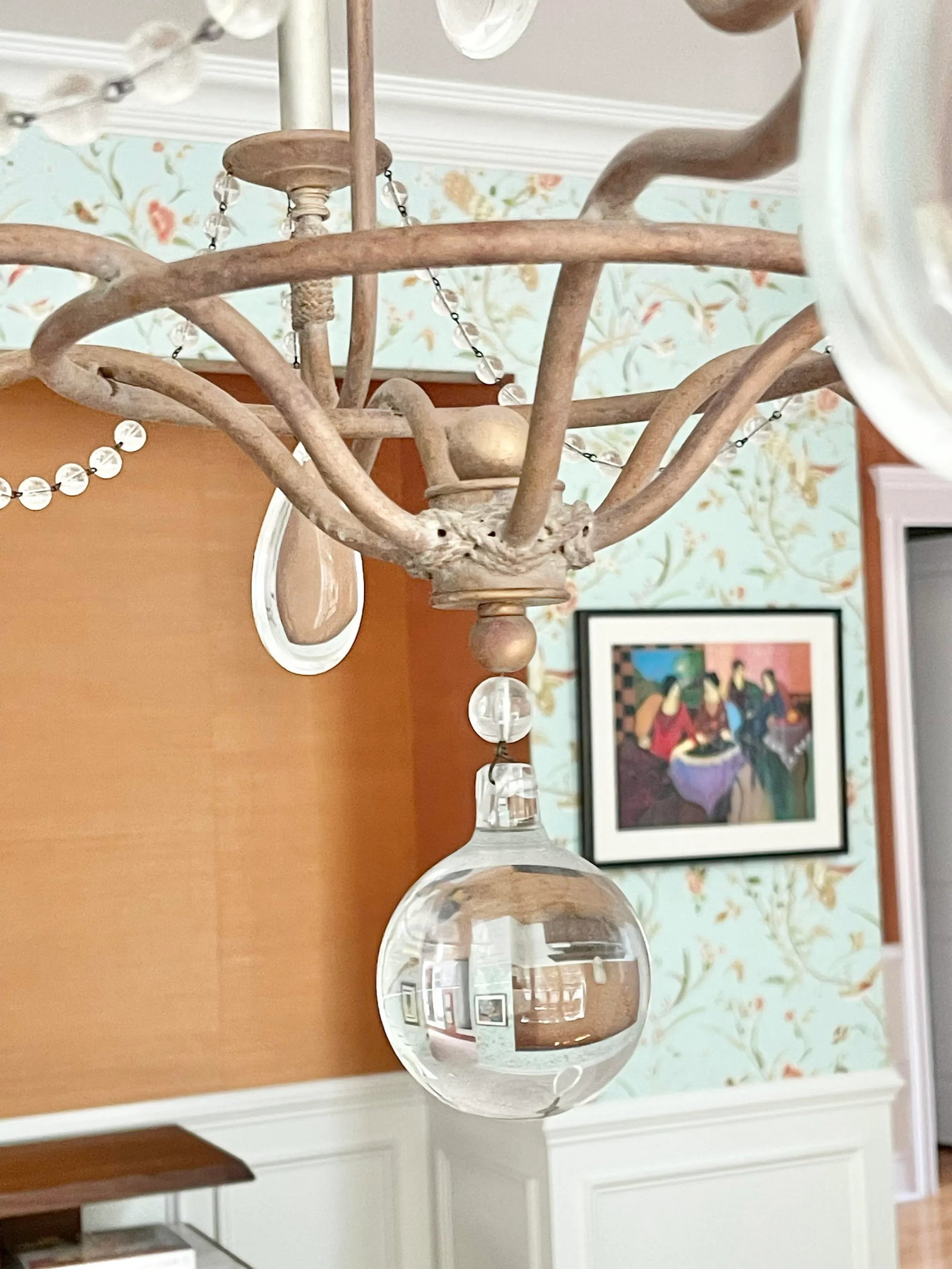 2000s Hart Associates Birdcage Crystal Chandelier - 10