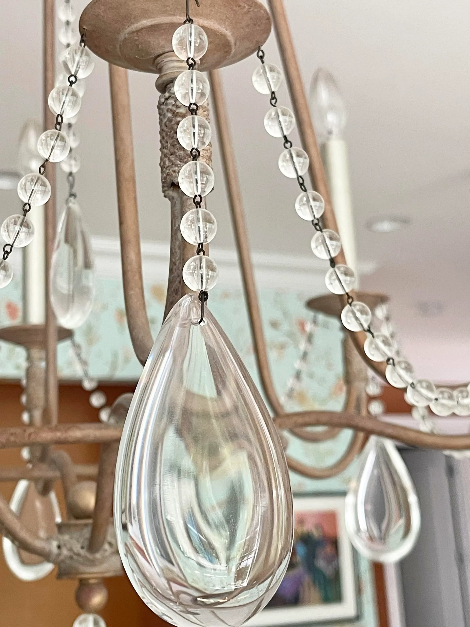 2000s Hart Associates Birdcage Crystal Chandelier - 9