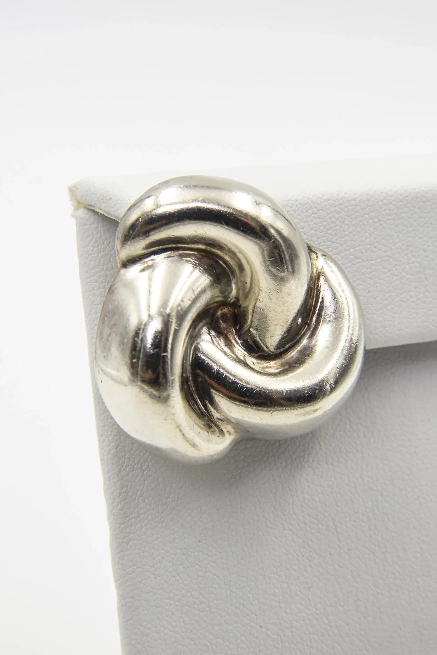 Mexican Sterling Silver Knot Clip-on Earrings - 2 Pieces - 5