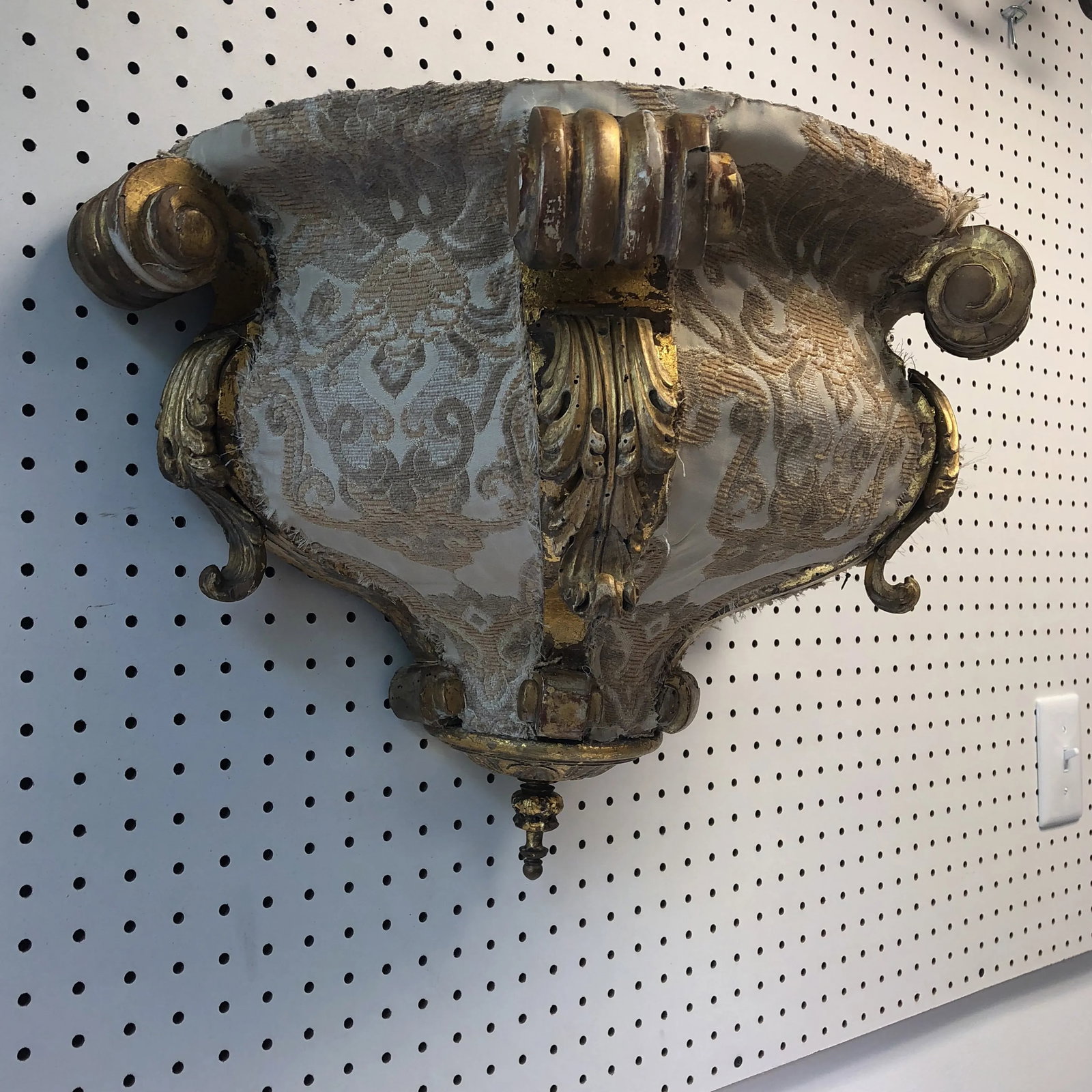 Late 18th Century Hollywood Regency Cream Wood Canopy - 2