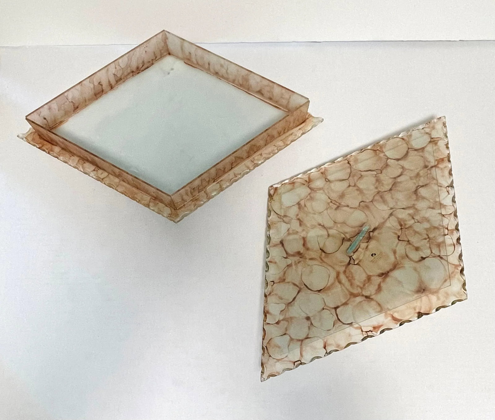 1980s Vintage Creazioni Silvestri Murano All Glass Covered Box - 6