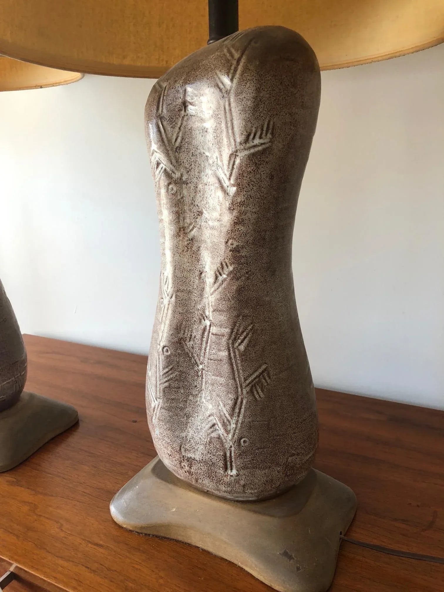 1950s Mid-Century Modern Design Technics Ceramic Lamps - a Pair - 8