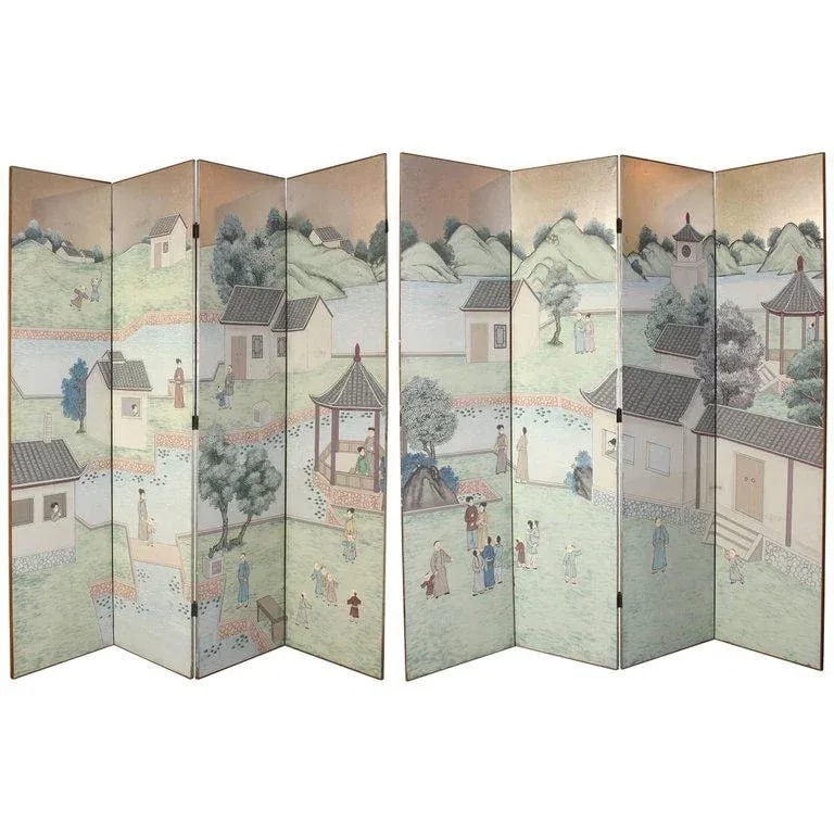 Chinese Eight-Panel Folding Screen - 10