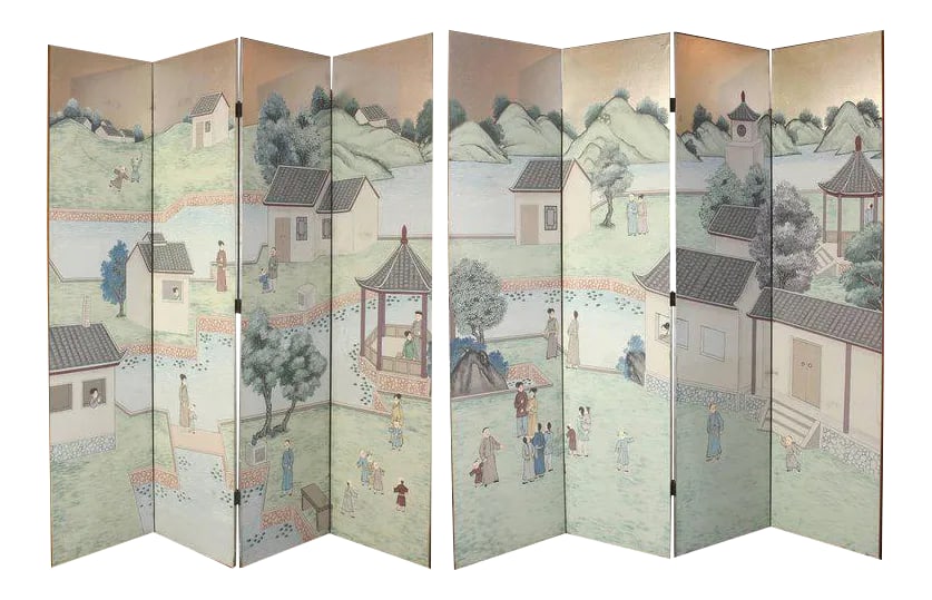 Chinese Eight-Panel Folding Screen (1 of 10)