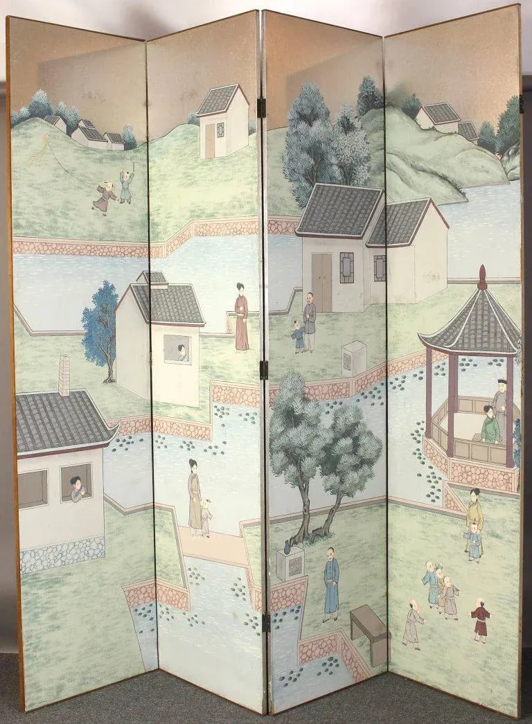 Chinese Eight-Panel Folding Screen - 2