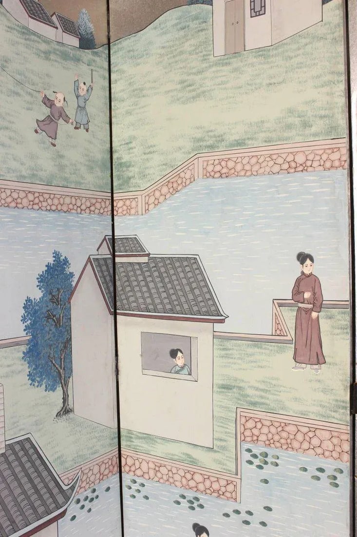 Chinese Eight-Panel Folding Screen - 3