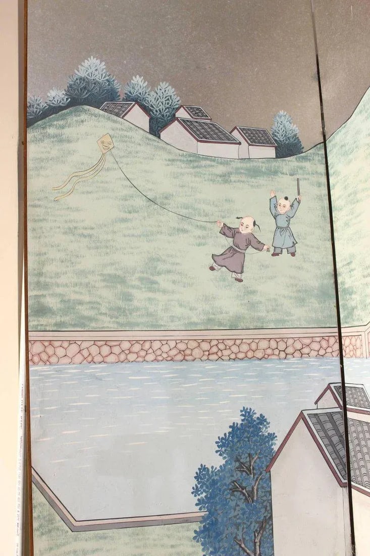 Chinese Eight-Panel Folding Screen - 4