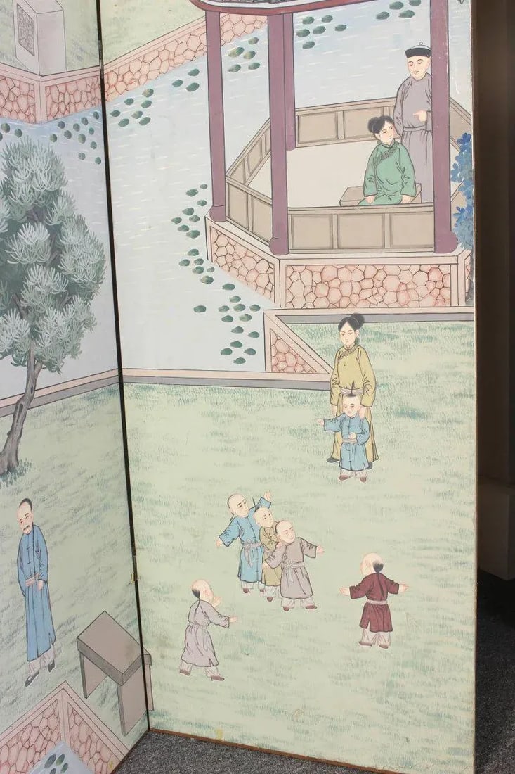 Chinese Eight-Panel Folding Screen - 5