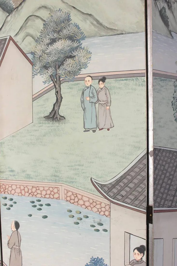 Chinese Eight-Panel Folding Screen - 7