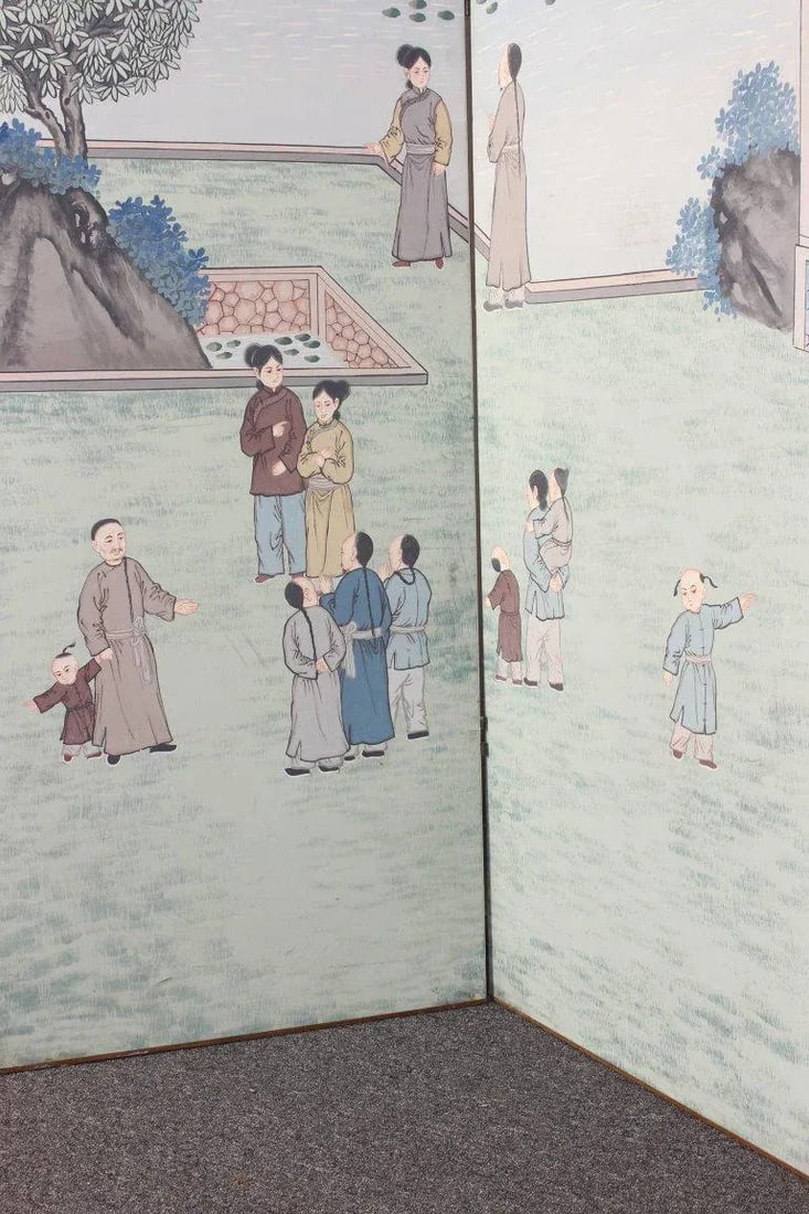 Chinese Eight-Panel Folding Screen - 8