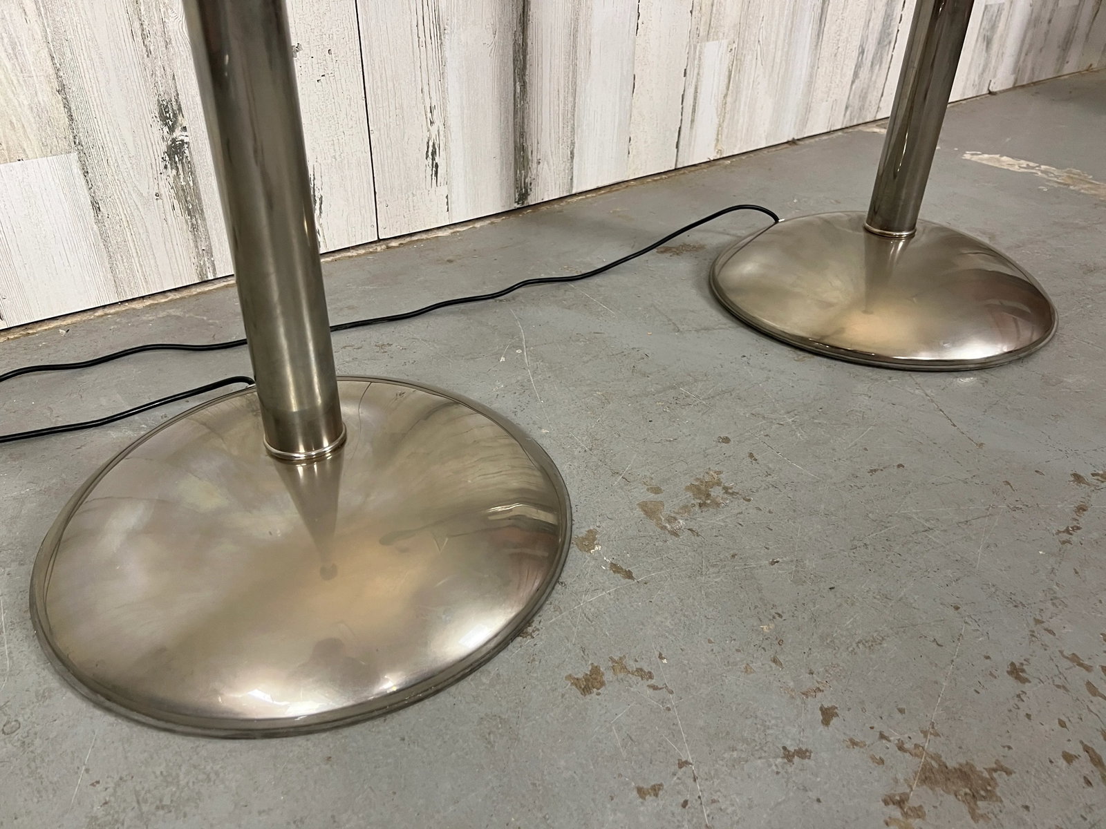 Modernist Aluminum Torchere Floor Lamps - 7