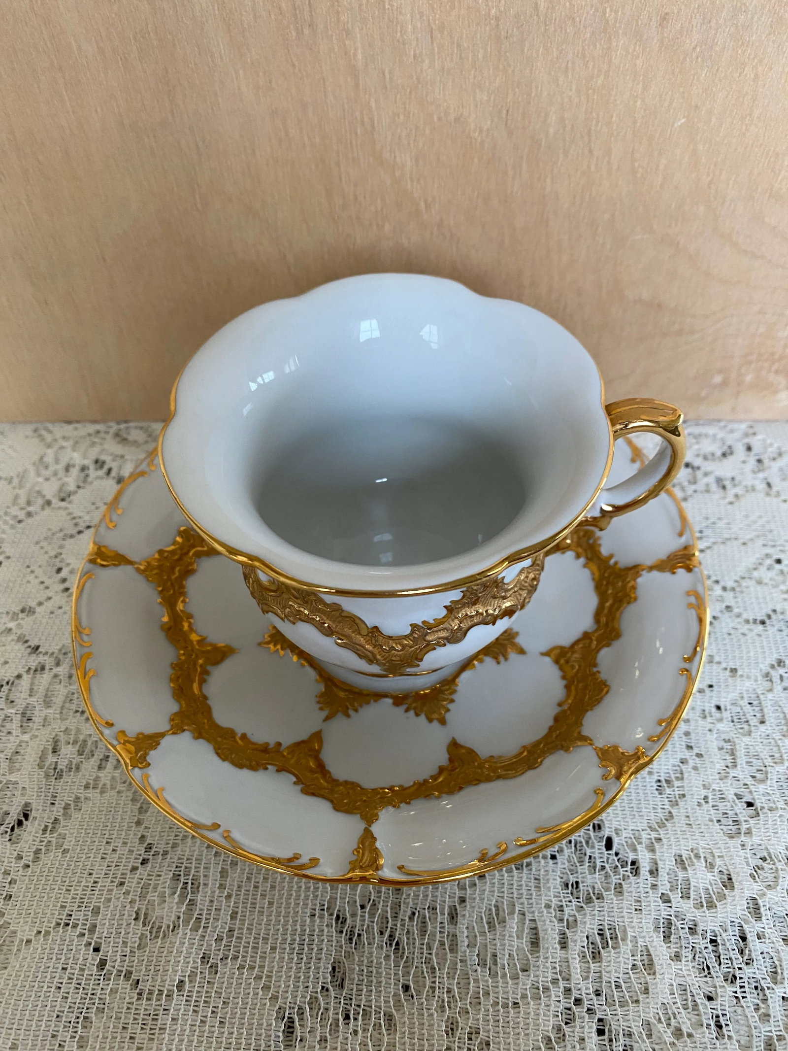 Meissen Gilded Tea Cup and Saucer - 2