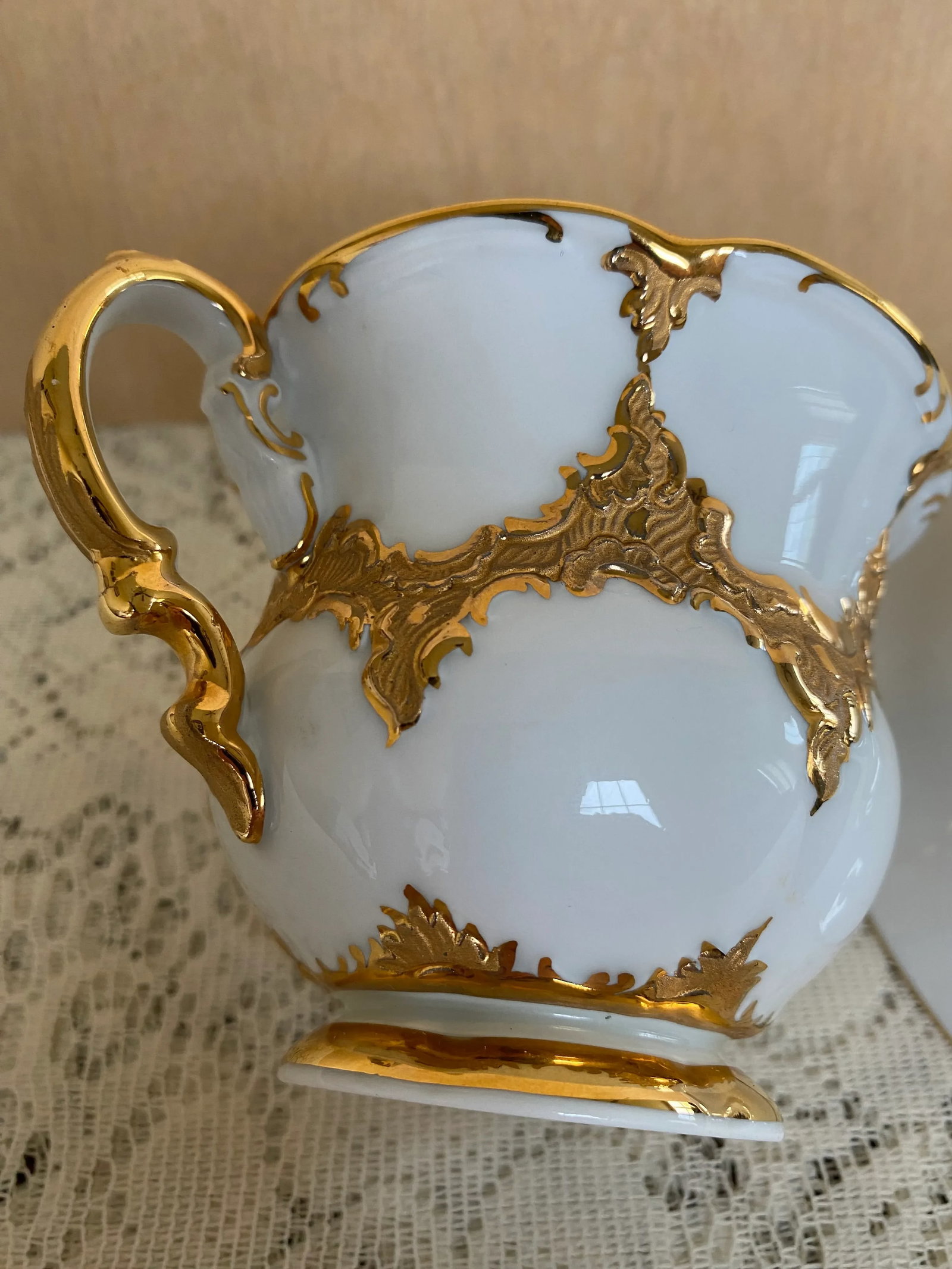 Meissen Gilded Tea Cup and Saucer - 8