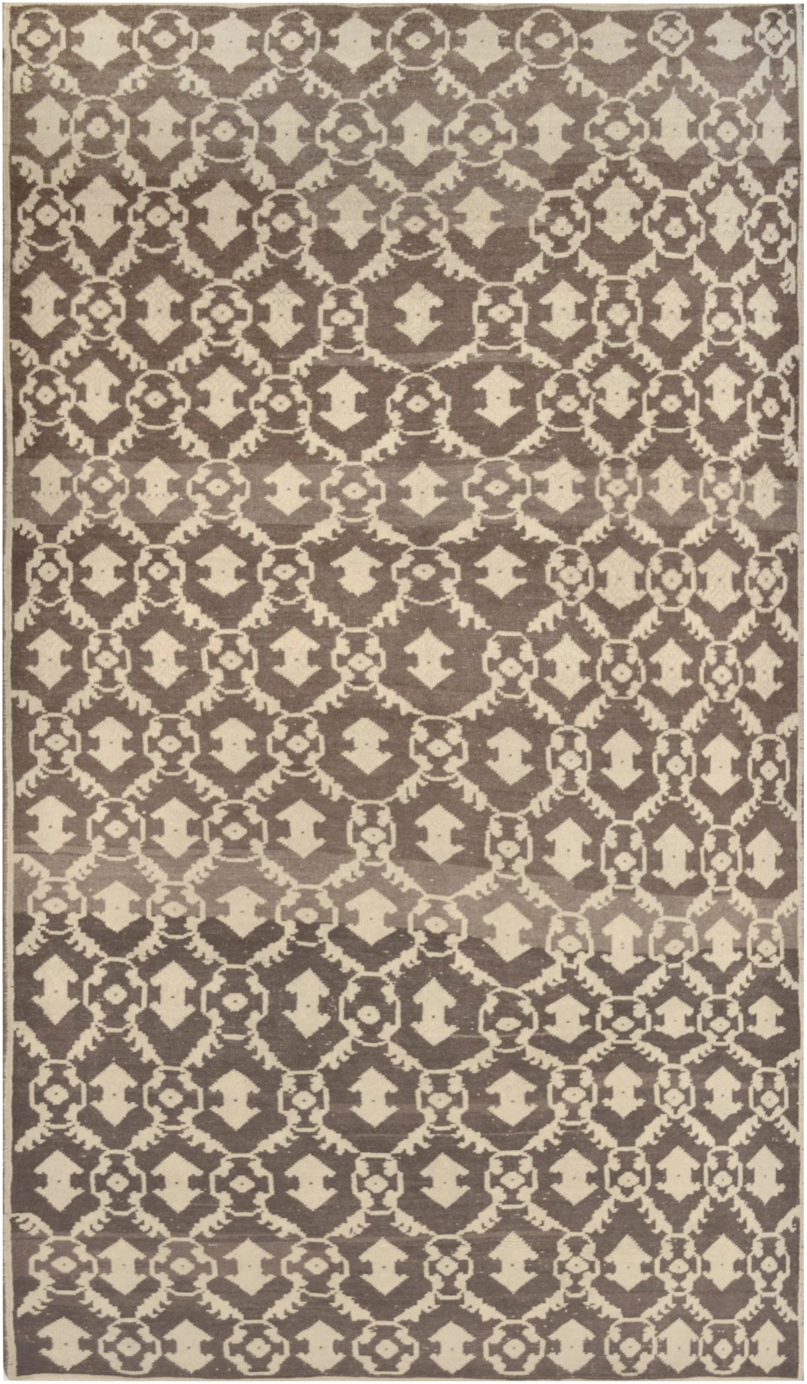 Mansour Handmade Turkish Rug: Genuine handwoven rug from Turkey. This brand new decorative rug features a vintage distressed look with signs of wear created intentionally and it is made of 100% fine natural wool. Condition: