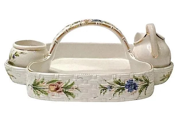 Antique Italian Strawberry Caddy - 12