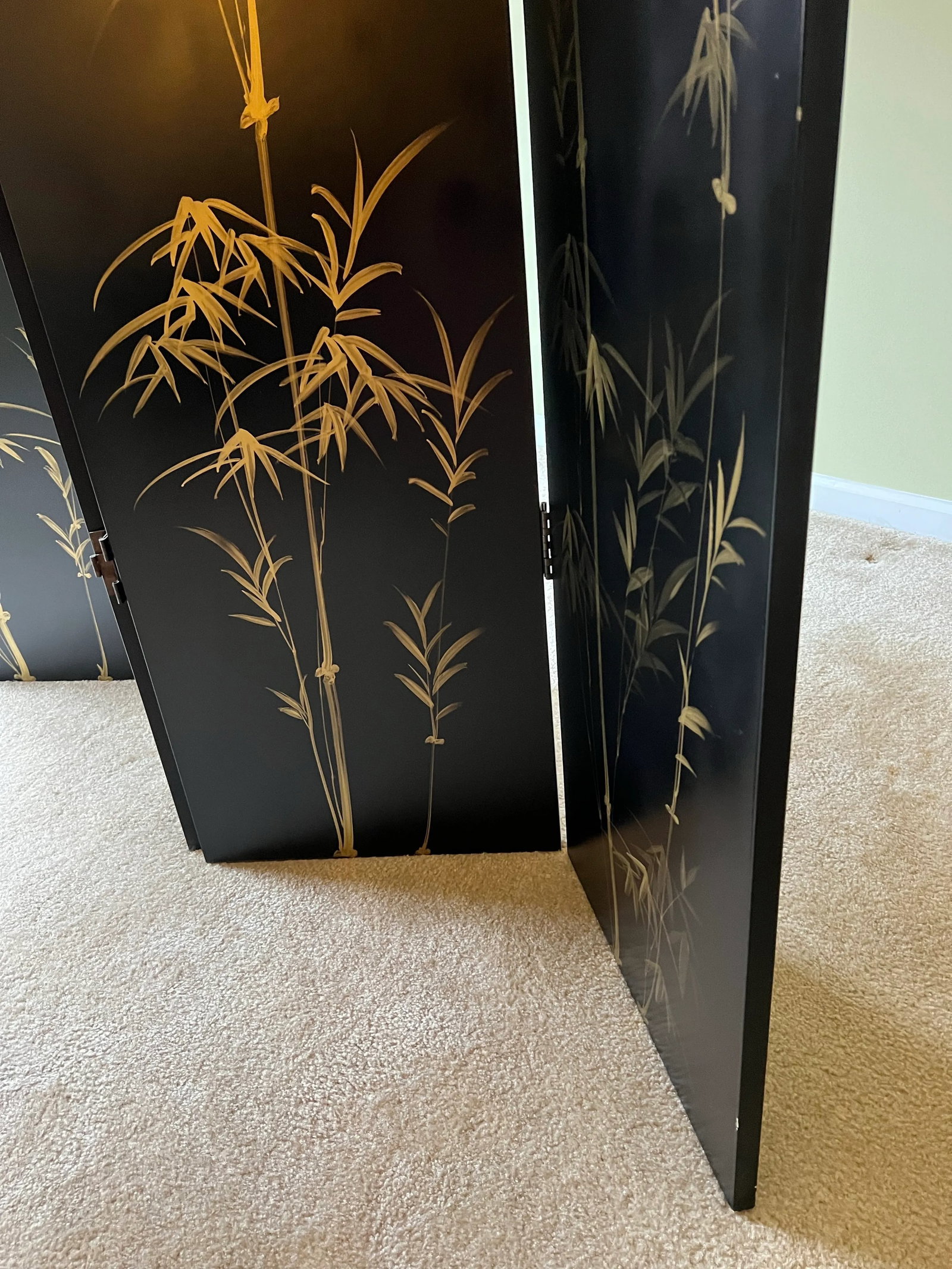 1980 Arched Gold Egrets Room Divider - 4