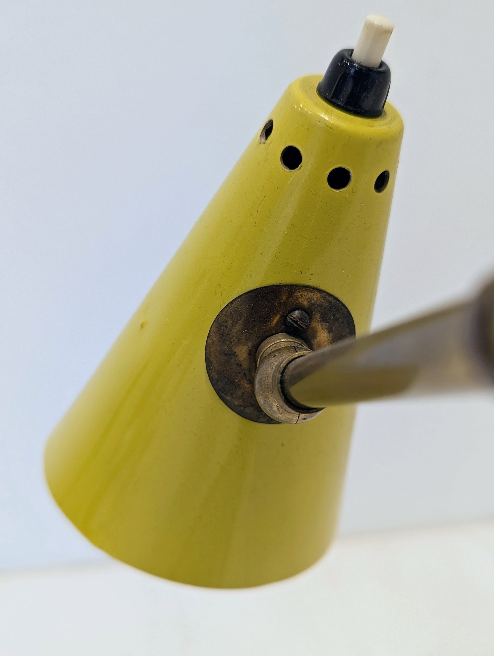 1950's Stilnovo Brass & Yellow Metal Desk Lamp - 7
