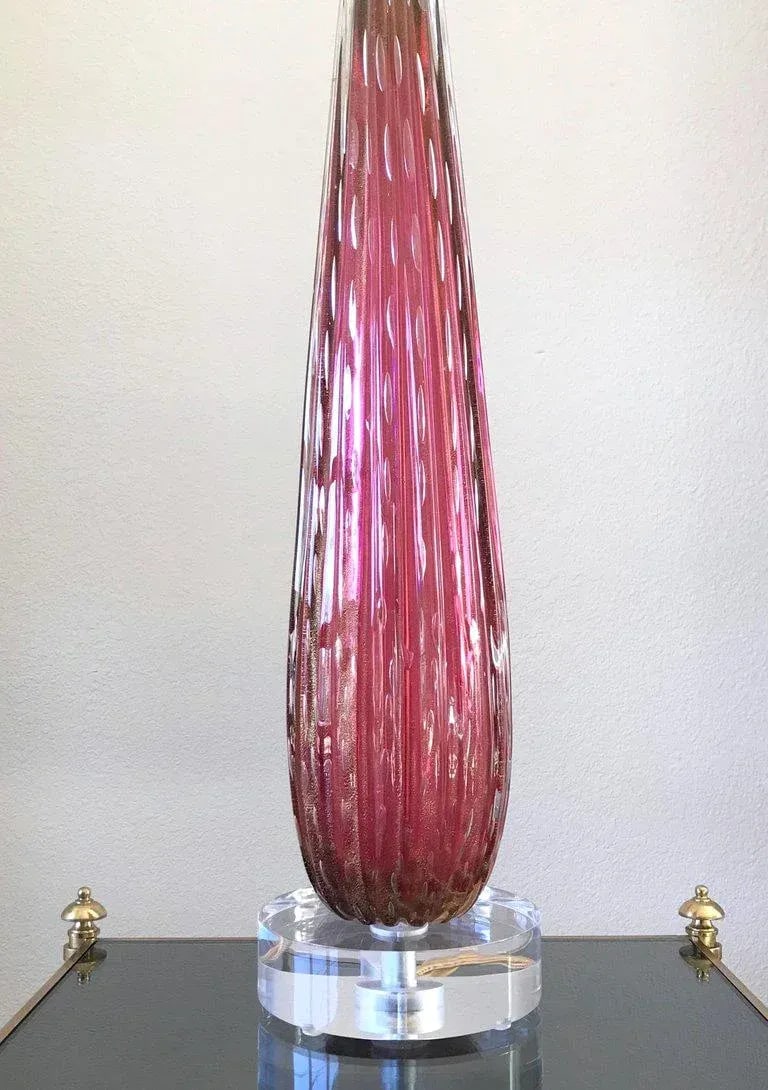 1960s Vintage Italian Murano Glass Lamp - 5