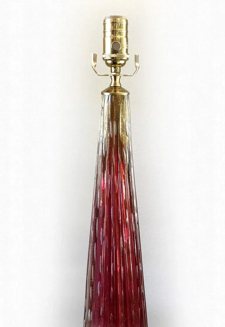 1960s Vintage Italian Murano Glass Lamp - 7