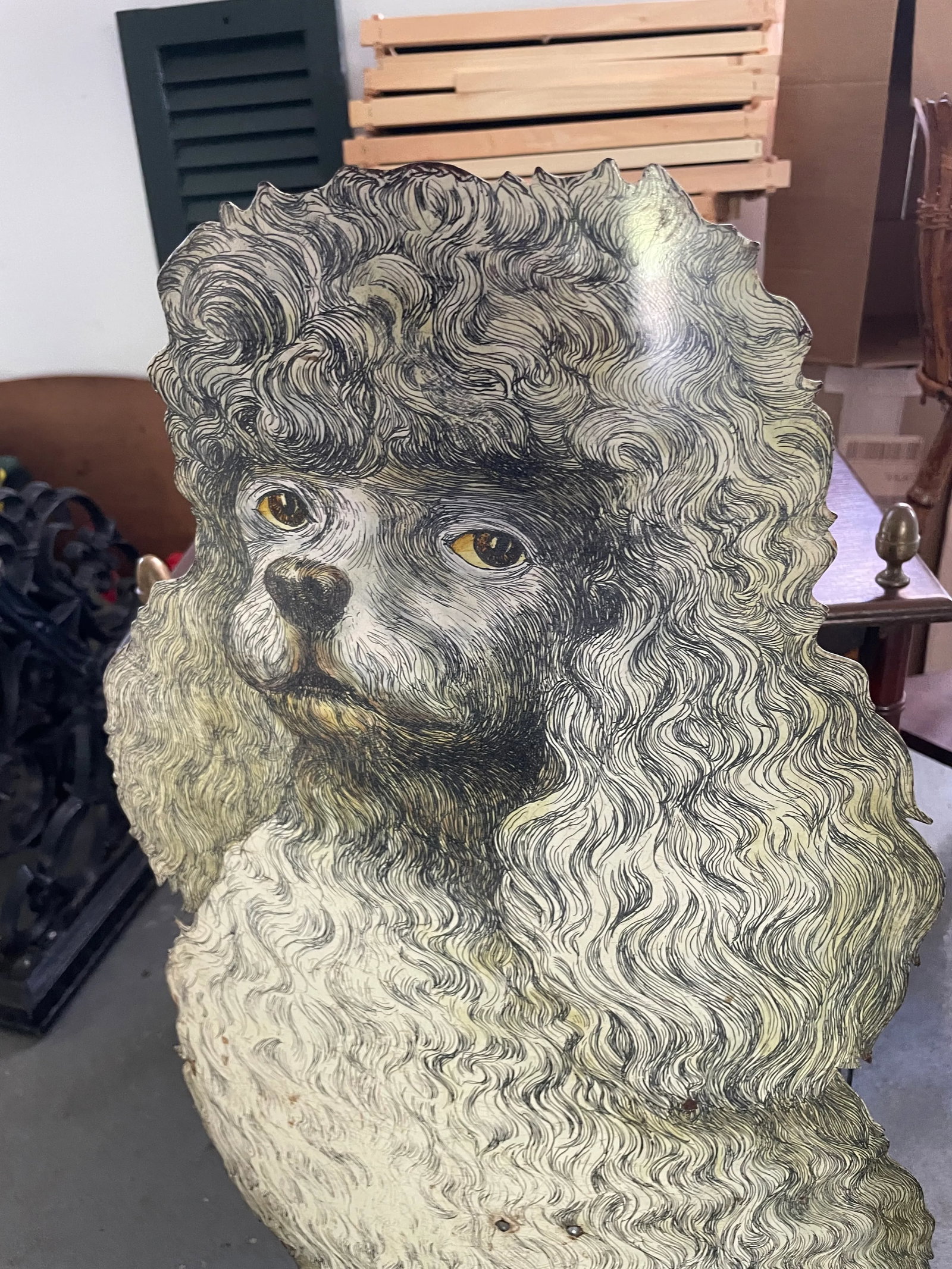 Vintage Poodle Umbrella Stand - 4