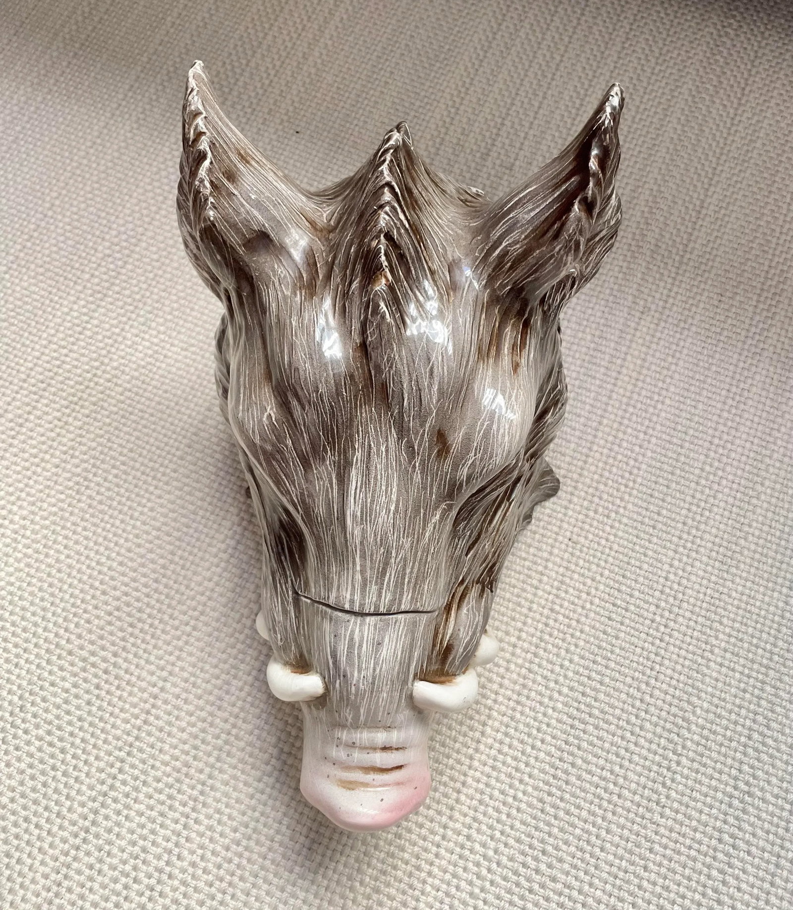 Italian Majolica Boars Head Tureen - 4