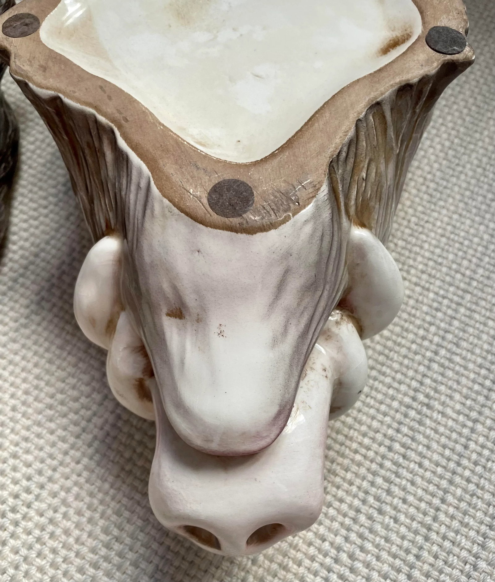 Italian Majolica Boars Head Tureen - 8