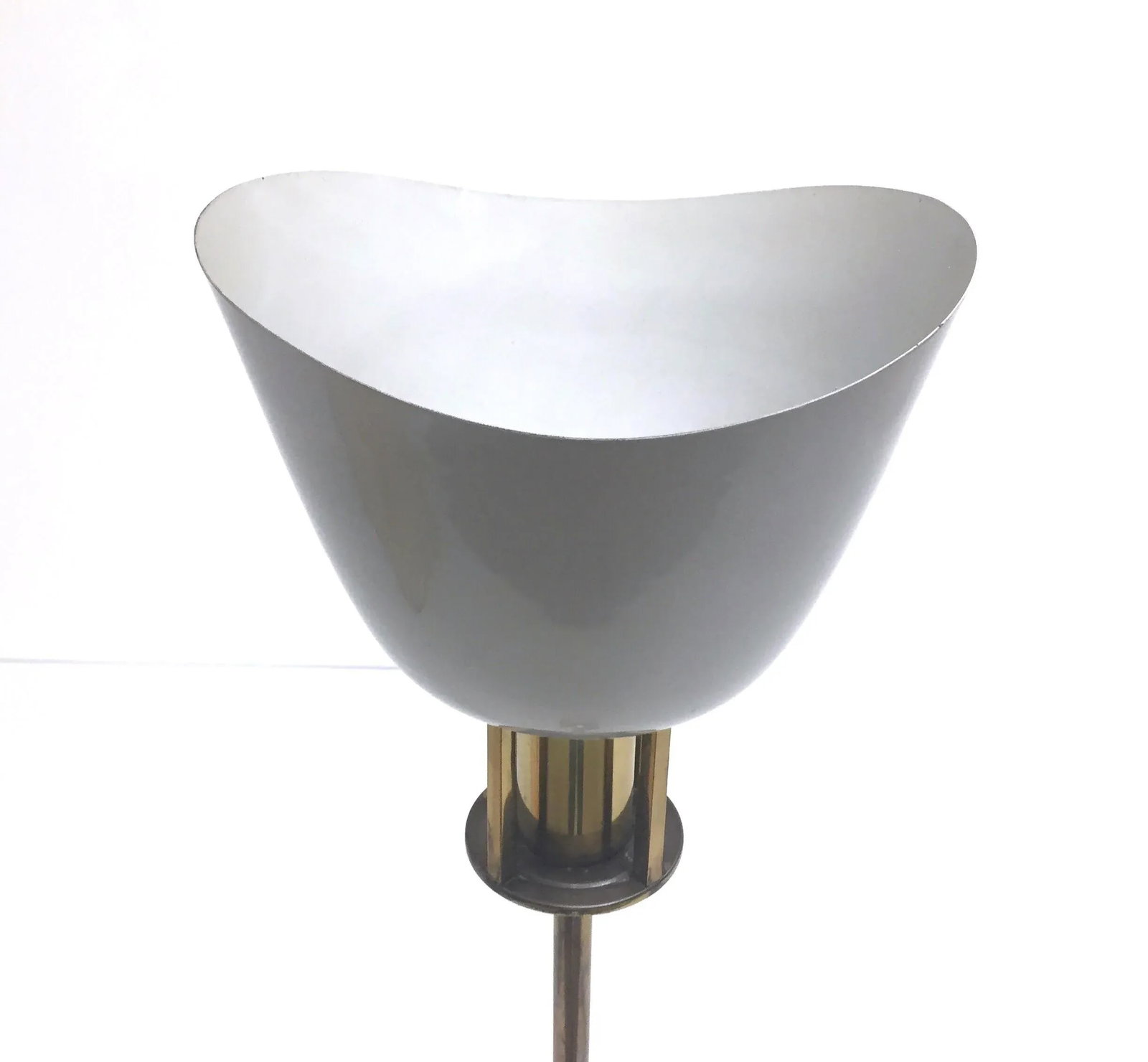 Vintage Brass and Marble Floor Lamp - 2