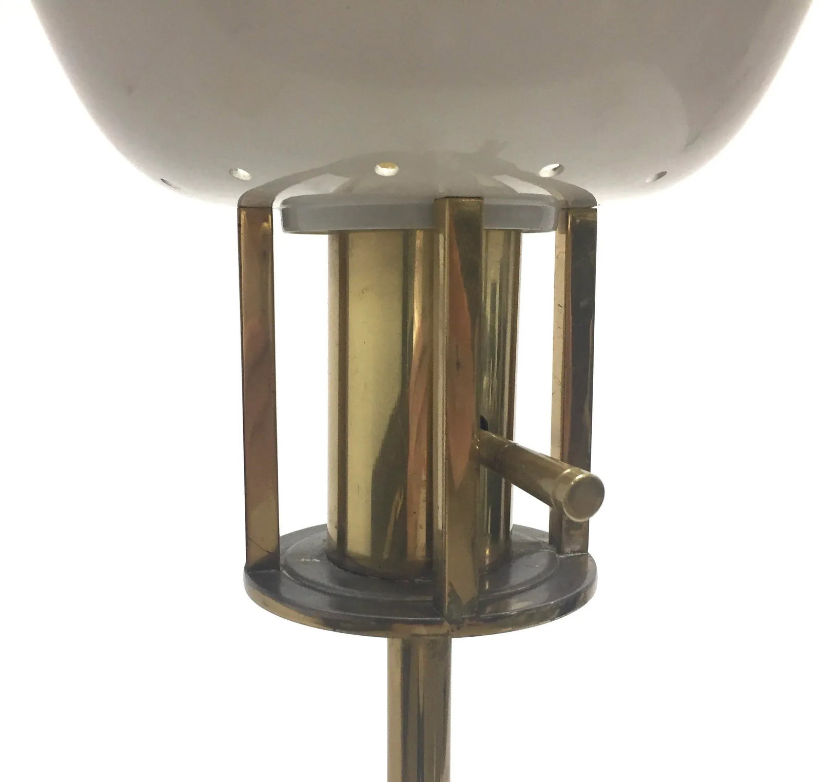 Vintage Brass and Marble Floor Lamp - 4
