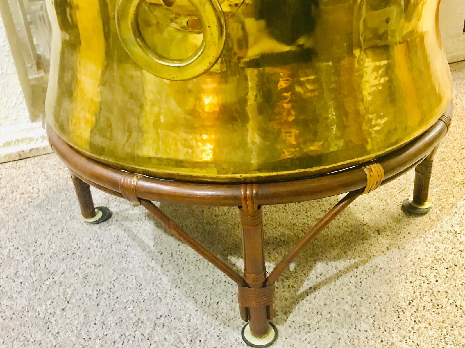 1960s Morrocan Brass Chandelier and Planter - 2 Piece Set 52'' - 4