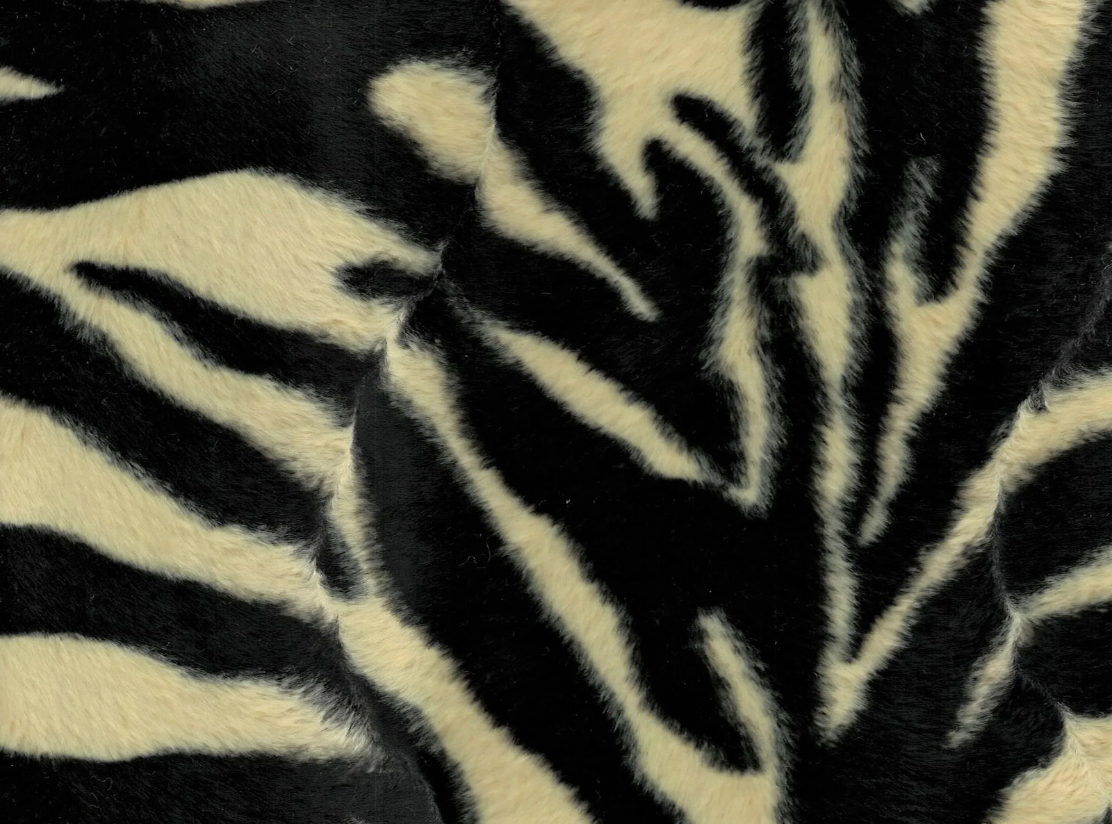 Ast Fabrics Zebra Print Faux Fur Fabric 29 Yard Lot - 6