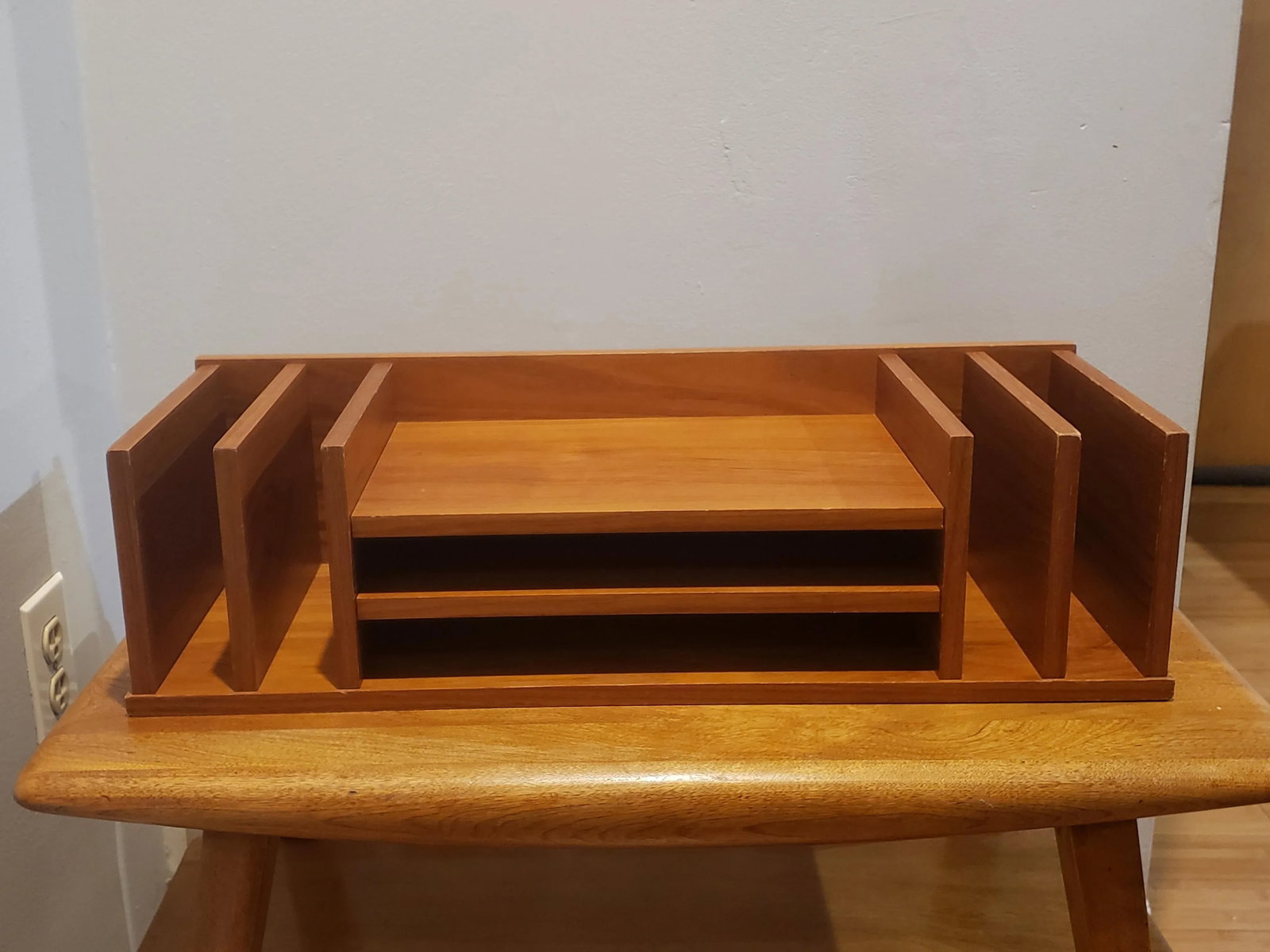 Vintage 1960's Danish Mid-Century Modern Teak Desk Organizer by Georg Petersens for Mobilfabrik - 2