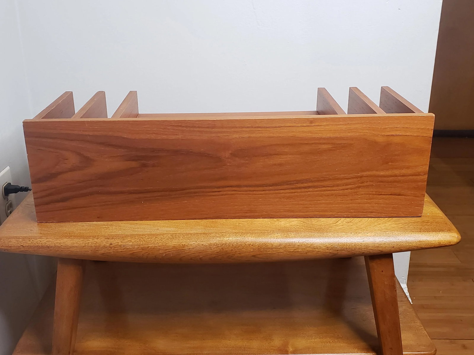 Vintage 1960's Danish Mid-Century Modern Teak Desk Organizer by Georg Petersens for Mobilfabrik - 4
