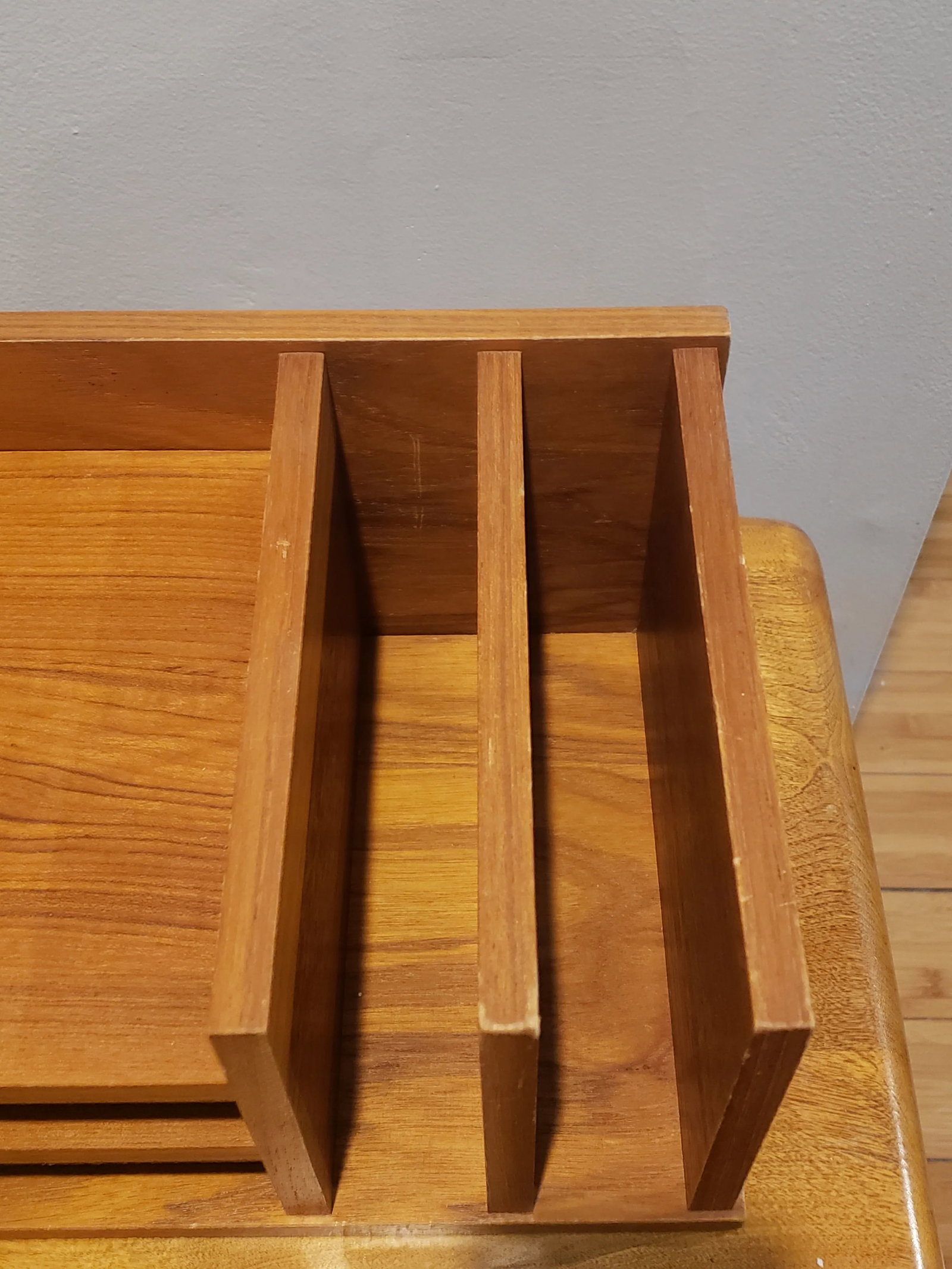 Vintage 1960's Danish Mid-Century Modern Teak Desk Organizer by Georg Petersens for Mobilfabrik - 6