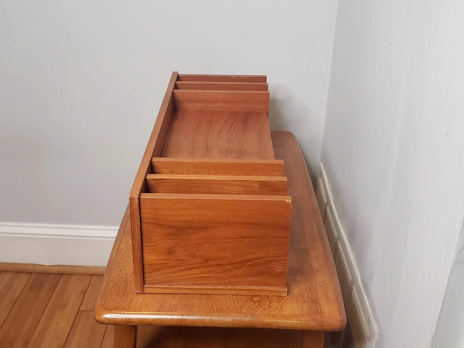 Vintage 1960's Danish Mid-Century Modern Teak Desk Organizer by Georg Petersens for Mobilfabrik - 8