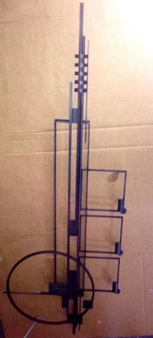 "Clinton" by Randall Henry by R. Henry, Inc. Wrought Iron Wall Sculpture - 5
