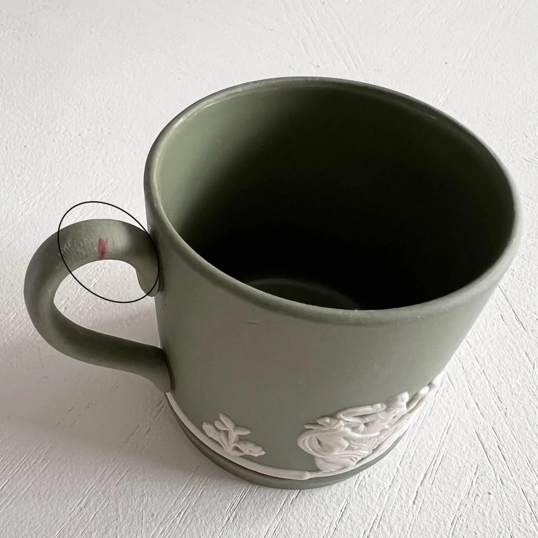 Vintage Wedgwood Sage Green Jasperware Demitasse Espresso Coffee Cups and Saucers for 5 Servings, Se - 11