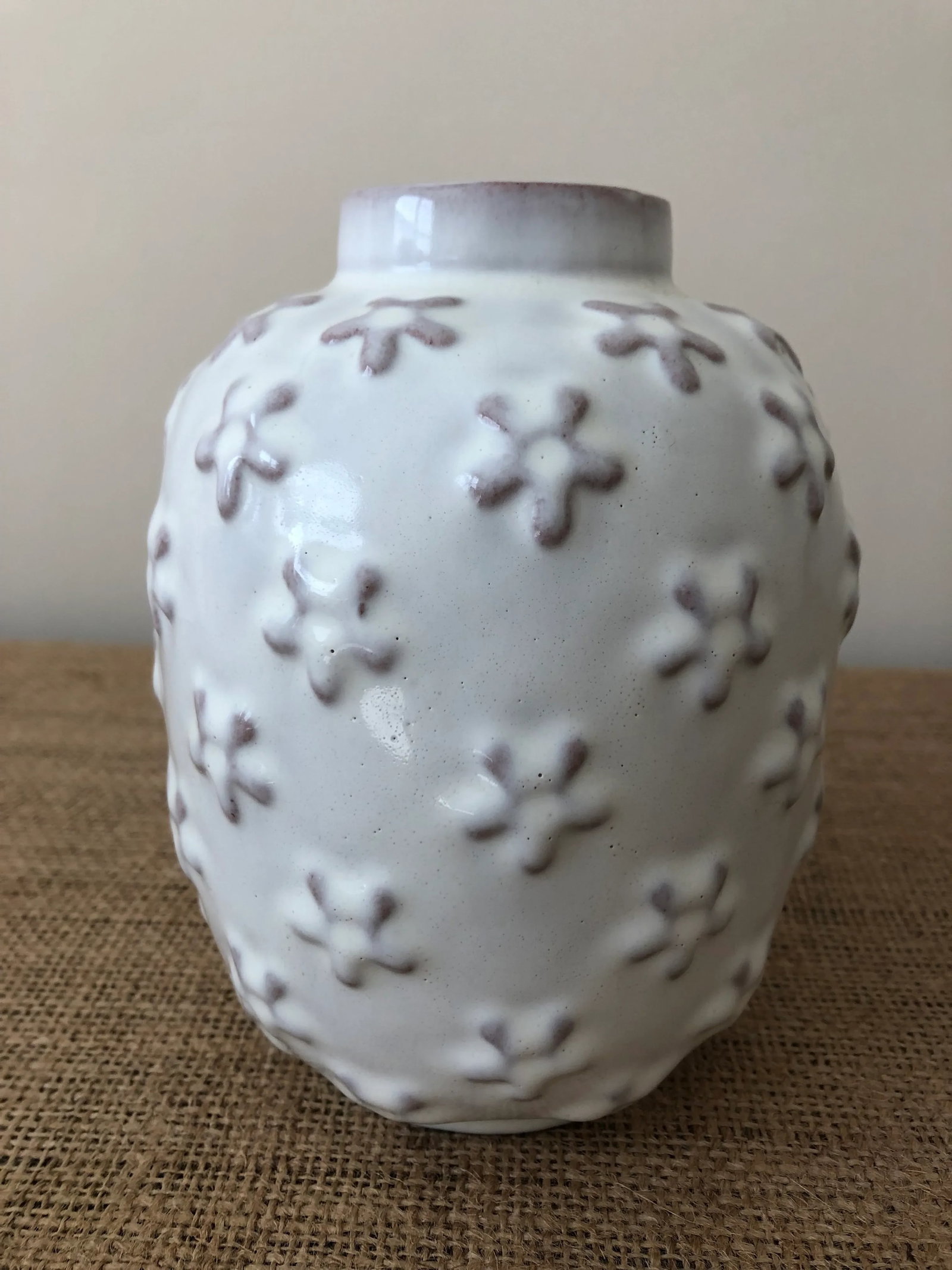 1940s Swedish Midcentury White Ceramic Vase - 2