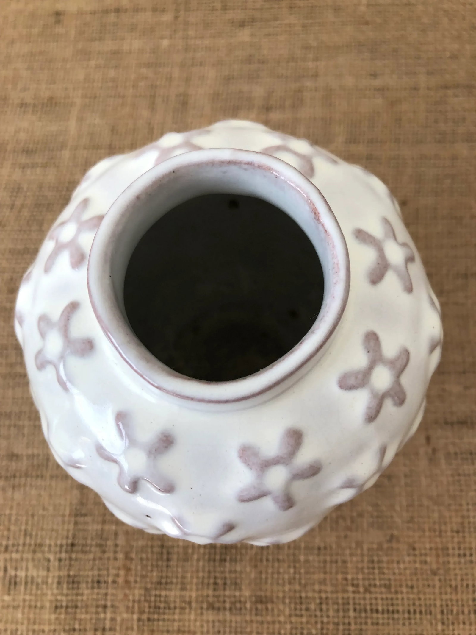 1940s Swedish Midcentury White Ceramic Vase - 5