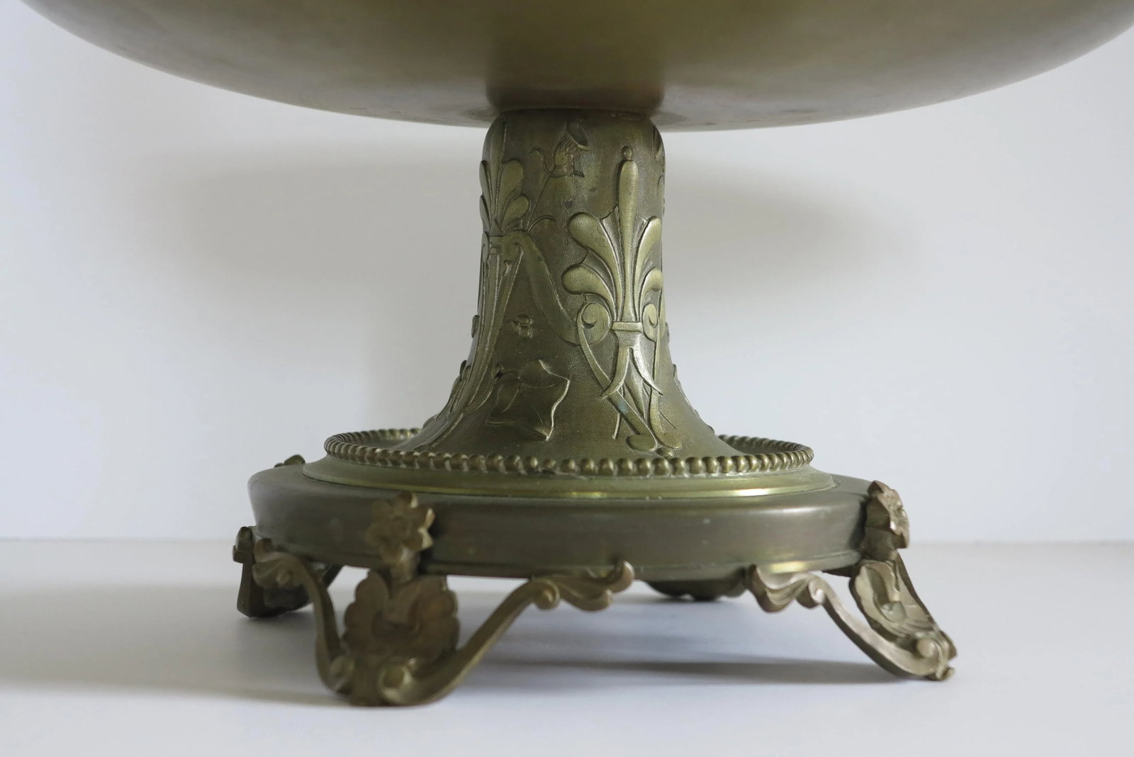1890 Victorian French Solid Bronze Neoclassical Tazza - 2