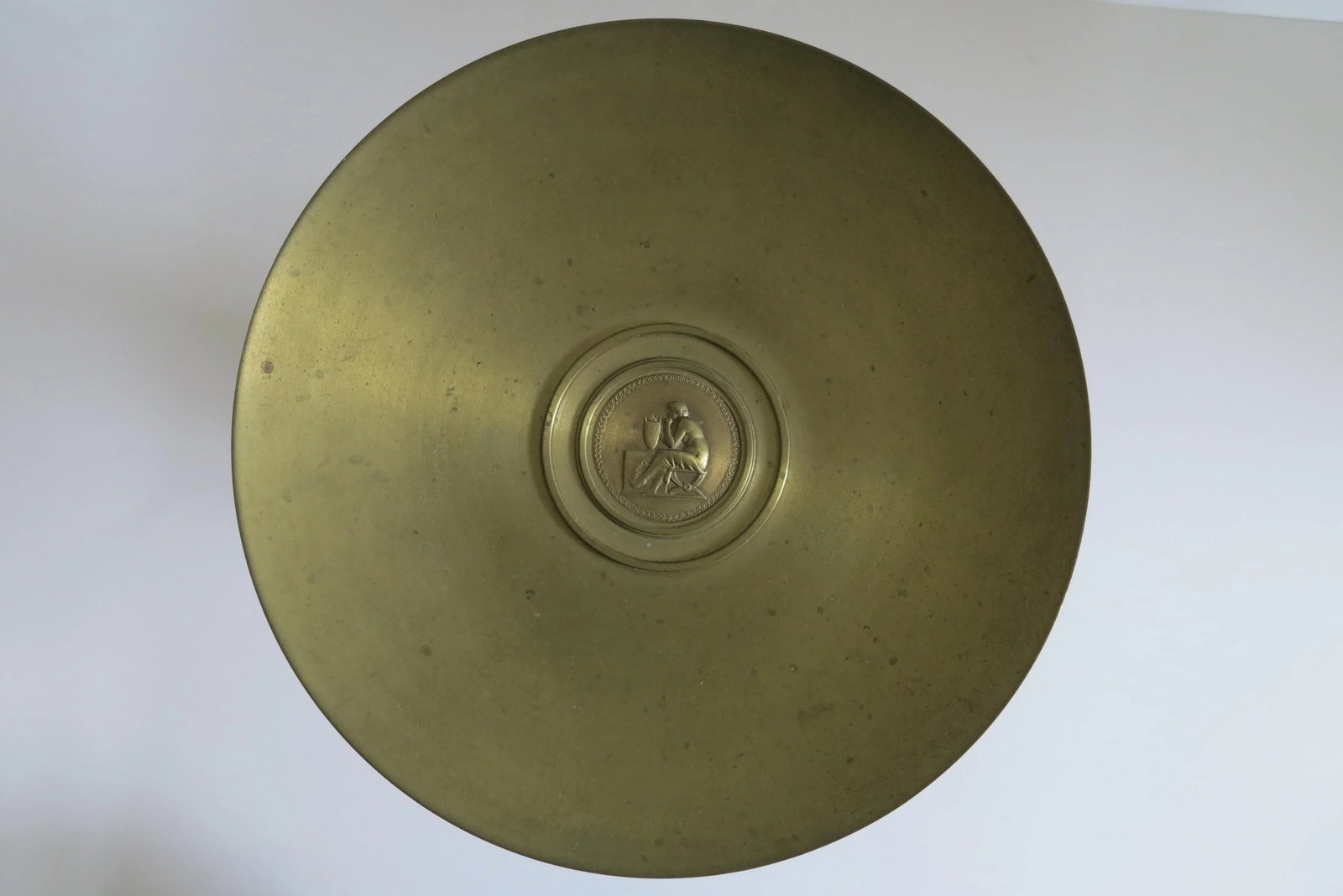 1890 Victorian French Solid Bronze Neoclassical Tazza - 3
