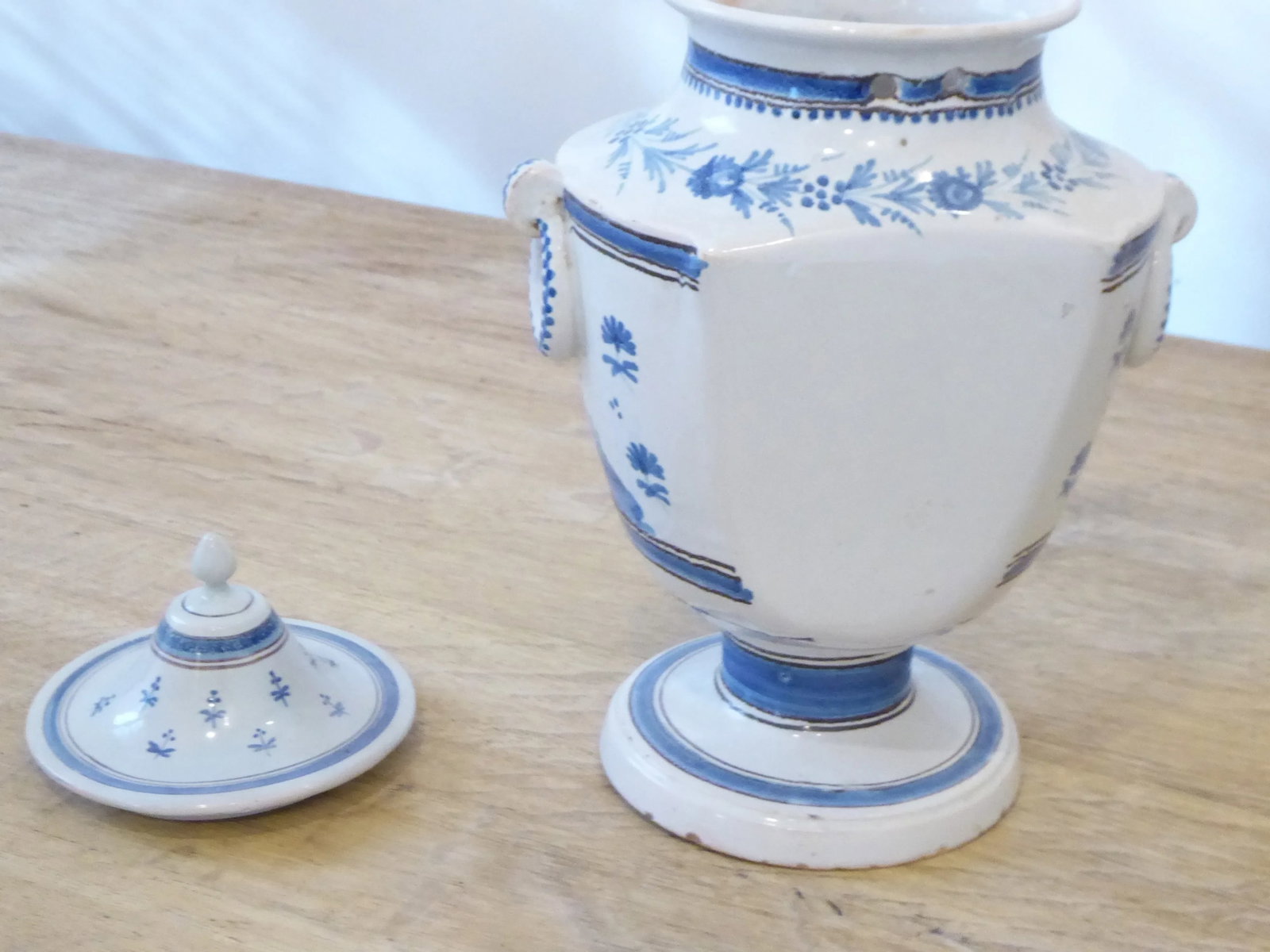Vintage French Faience Vinaigrier Urn - 4