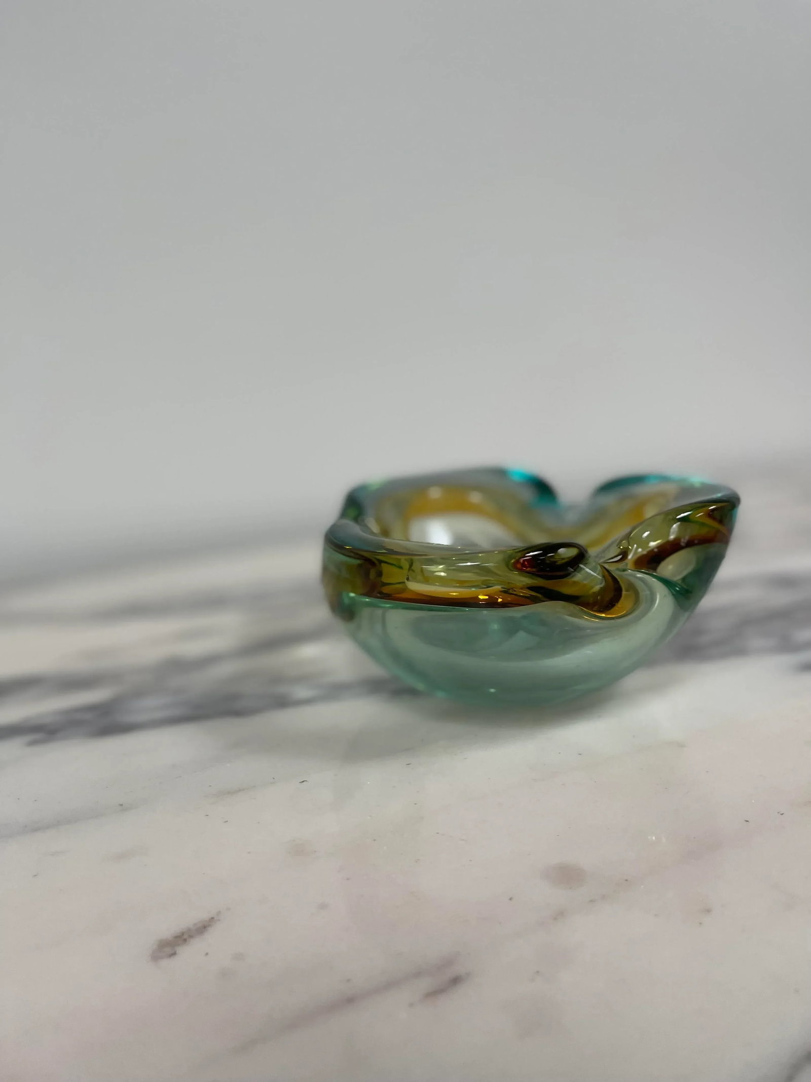 Vintage Murano Styled Glass Sommerso Bowl - 10