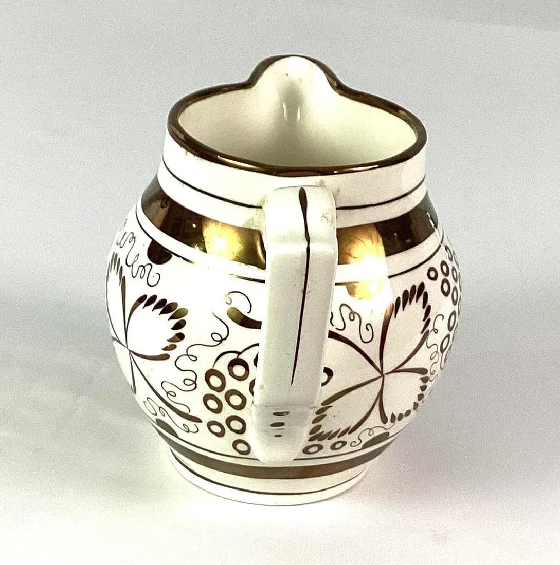 Antique English Lusterware Pitcher - 2