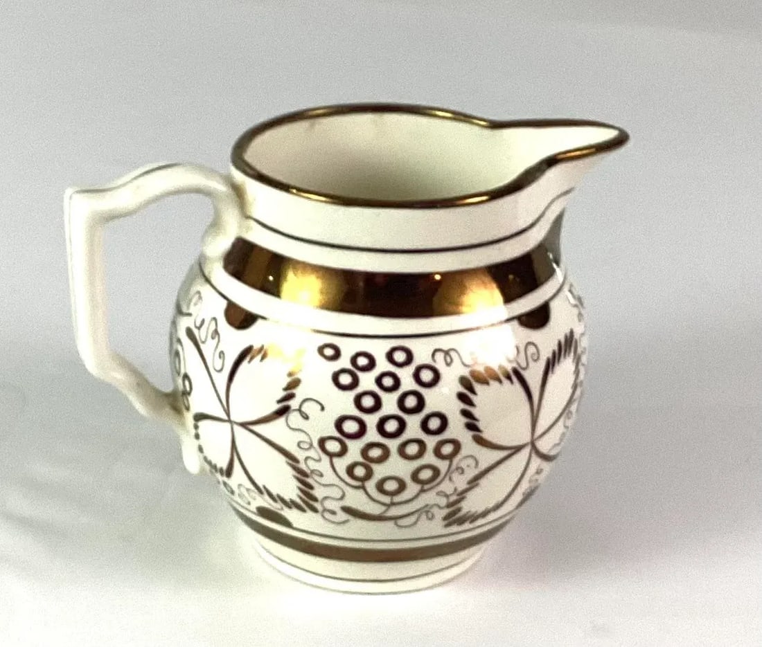 Antique English Lusterware Pitcher - 3